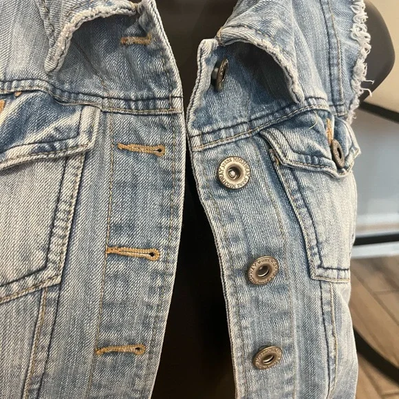 Highway Jeans Light Blue Denim Vest - Picture 2 of 4